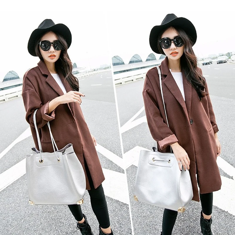 Модная обувь из искусственной кожи Большой Сумки на плечо 2017 бренд Для женщин