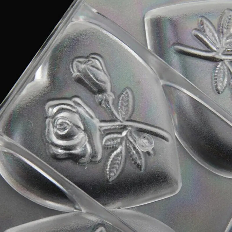 Новый продукт сердце с розами формы конфеты PC желе пластиковые лоток для выпечки