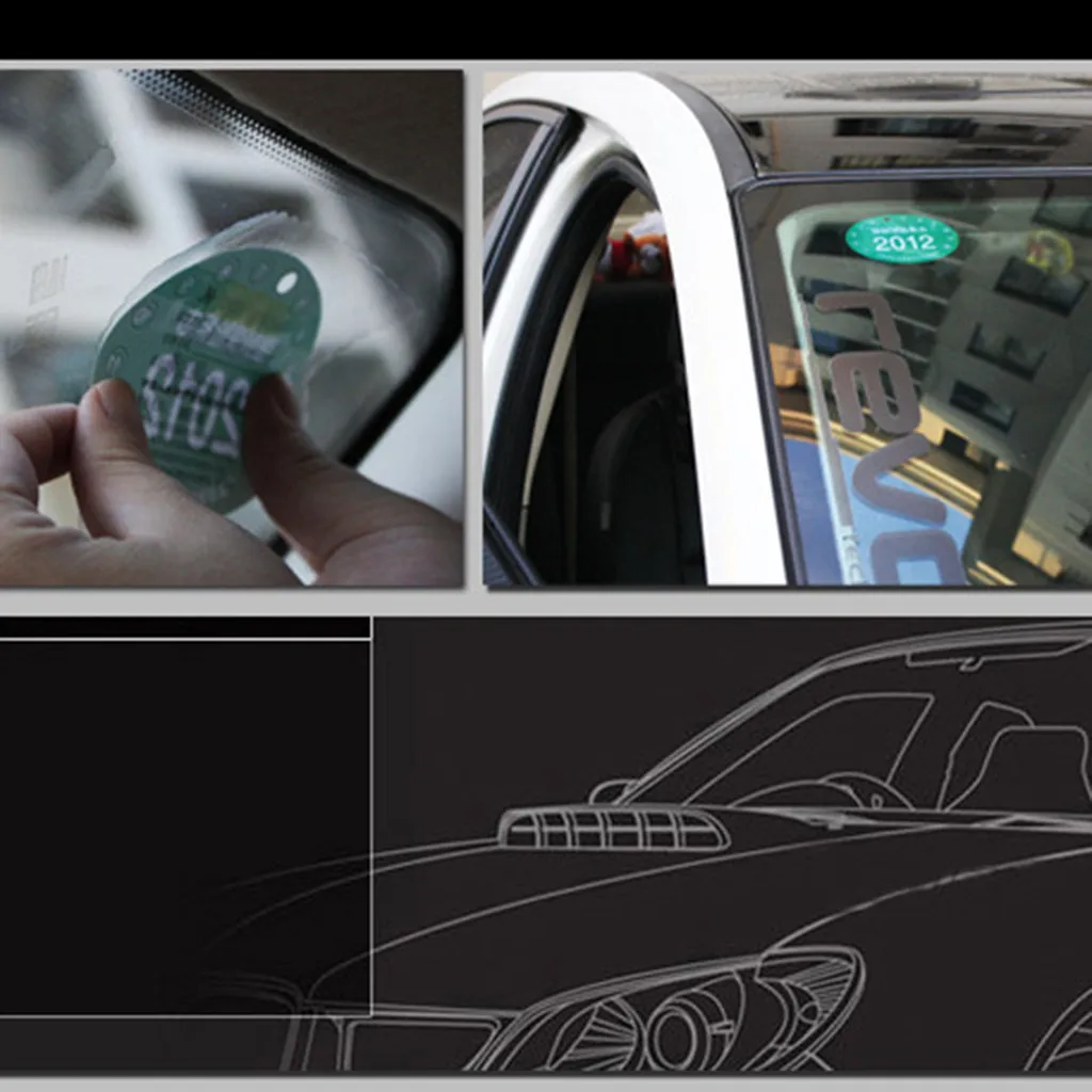 3 шт. автомобильные наклейки электростатические с логотипом автомобиля защитой