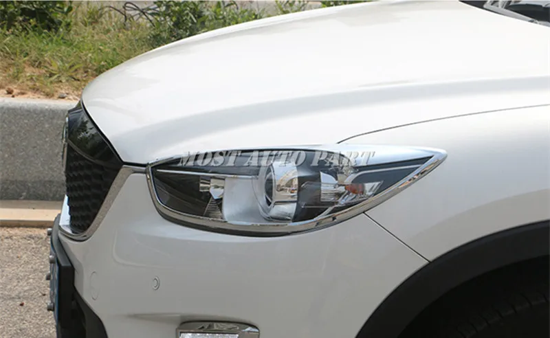 Хромированная рамка для передней фары ABS Mazda CX-5 KE 2012-2016 автомобильные аксессуары