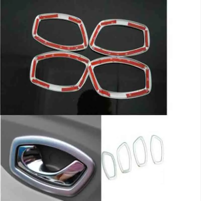 

DNHFC high quality Matte ABS Interior door shake handshandle cover decoration sequins For Renault Captur 2014 2015