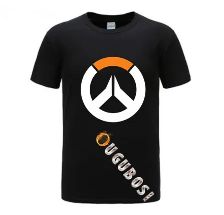 Бесплатная доставка Мужская футболка 12 цветов на выбор игровая OVERWATCH с логотипом