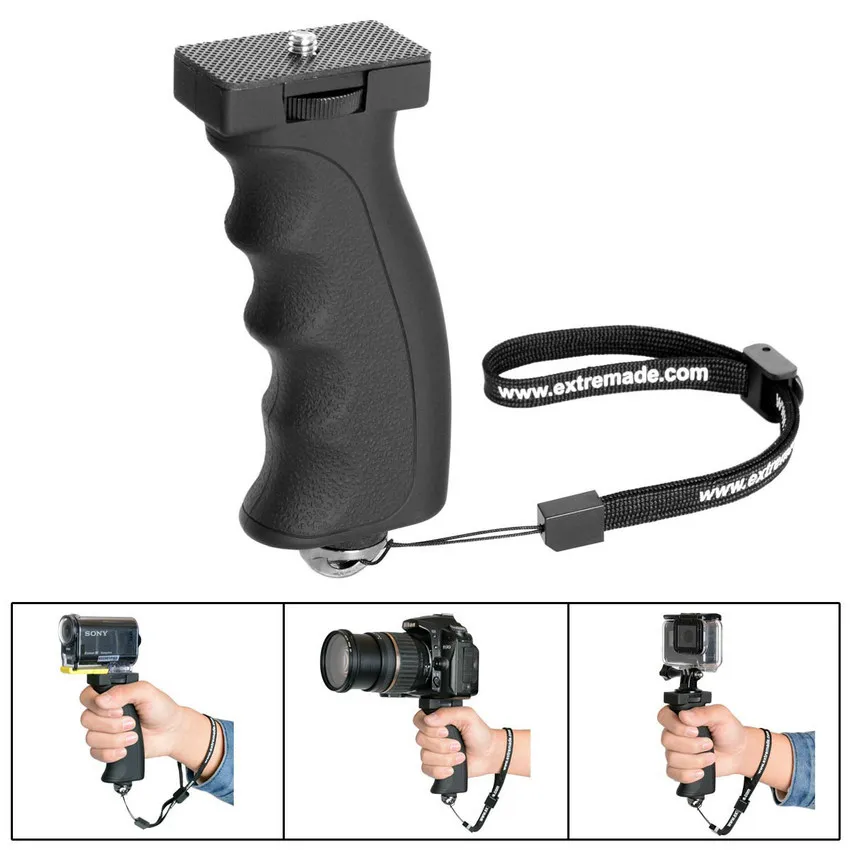 Эргономичный стабилизатор для камеры ручной держатель Sony Canon Nikon Samsung Gear 360 Xiaomi Yi