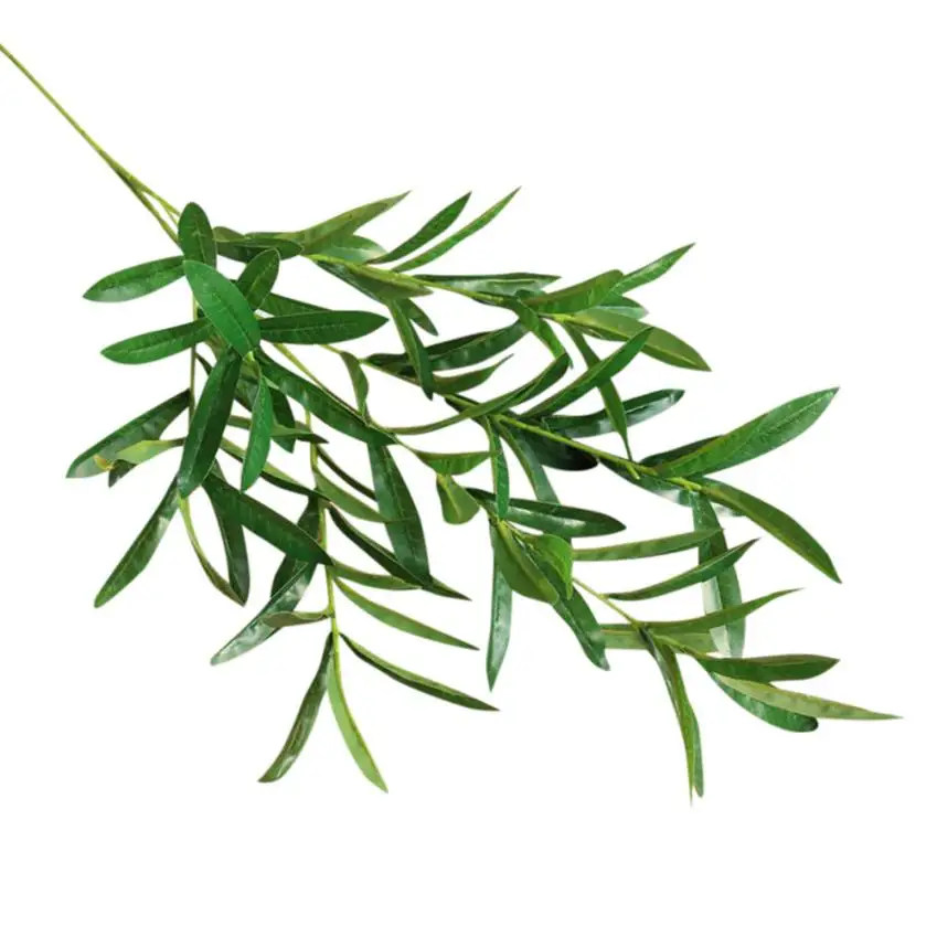 1 филиал искусственные листья имитация растения оливковые большой букет