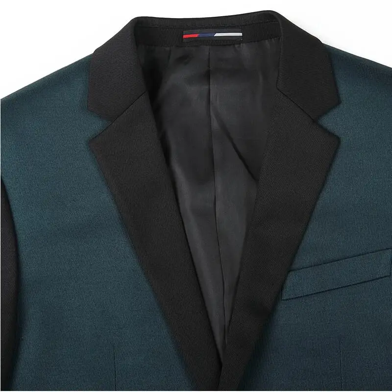 Муди мужские пиджаки куртка Новая осень синий костюм Блейзер Лоскутная мужская