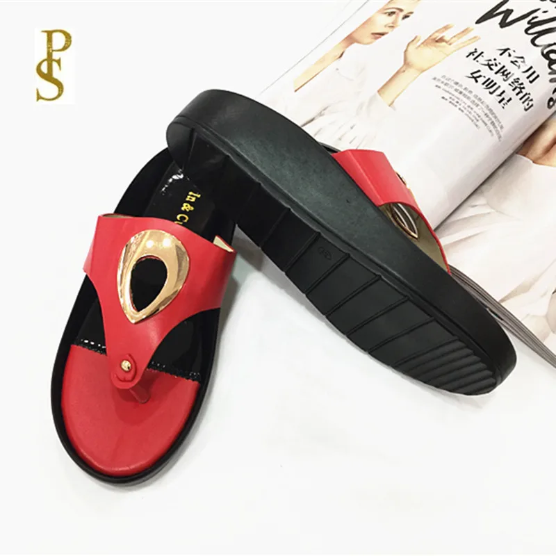 Женские шлепанцы из искусственной кожи женские | Обувь