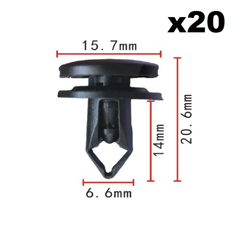 

20x Nylon For Honda 08 Accord trunk buckle / Clip