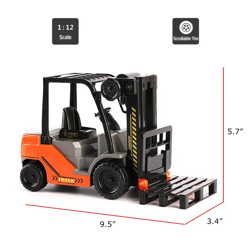 HOMMAT моделирование 1:12 Масштаб вилочный погрузчик инженерные транспортные