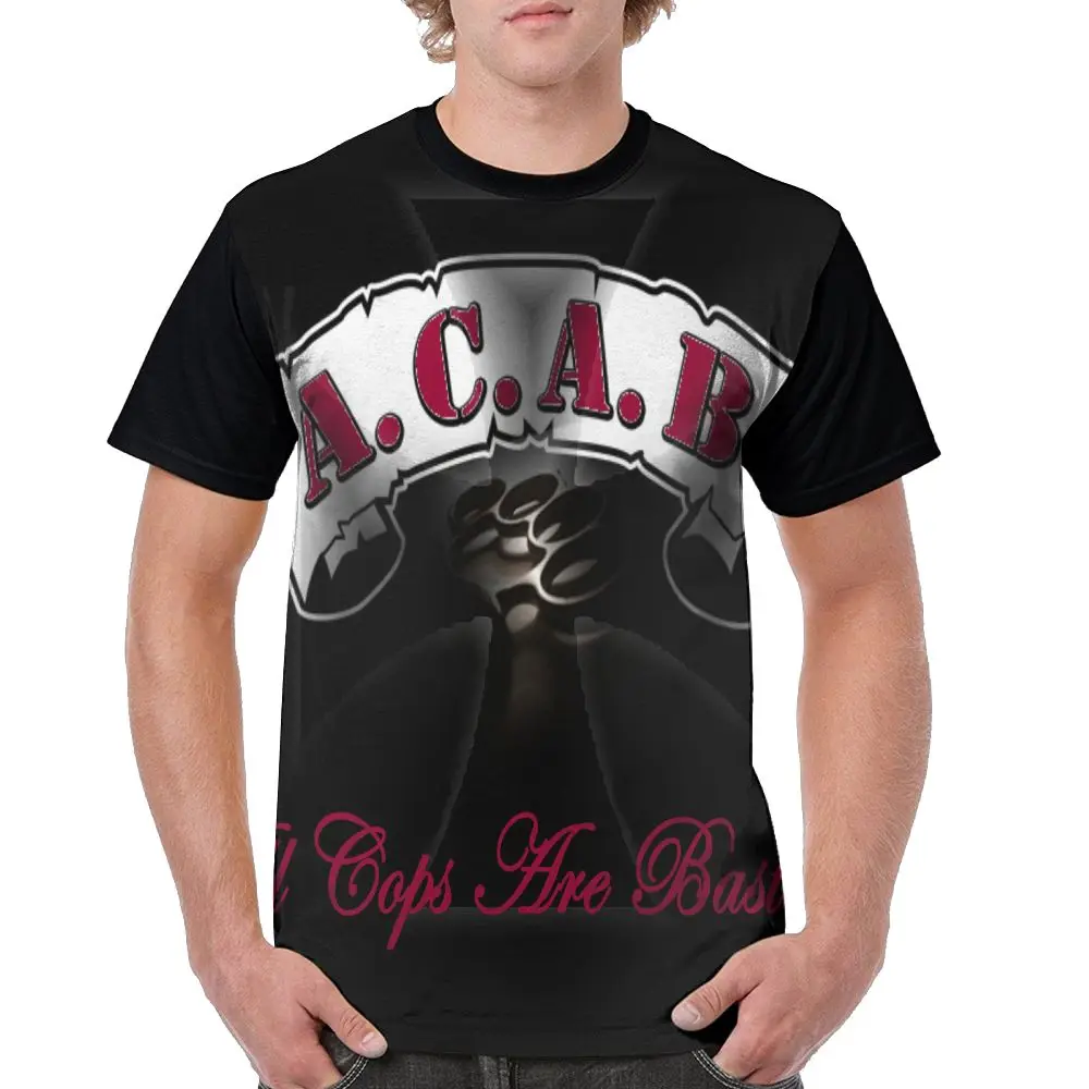 Мужская футболка с коротким рукавом SAMCUSTOM объемная креативная Повседневная ACAB cats