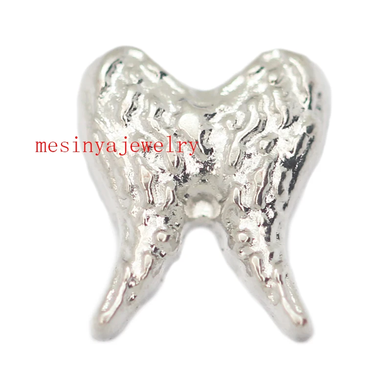 10 шт. серебряные подвески в виде крыльев Ангела|charm bracelate|charming chandeliercharms orange |