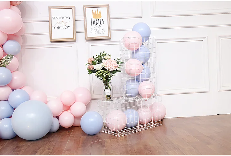 115 шт./компл. Макарон розовый шар комплект гирлянды 1" латекс Pinkx70 Bluex30 18" фольга из розового золота полоска для воздушных шаров в форме листьев вечерние Свадебный декор