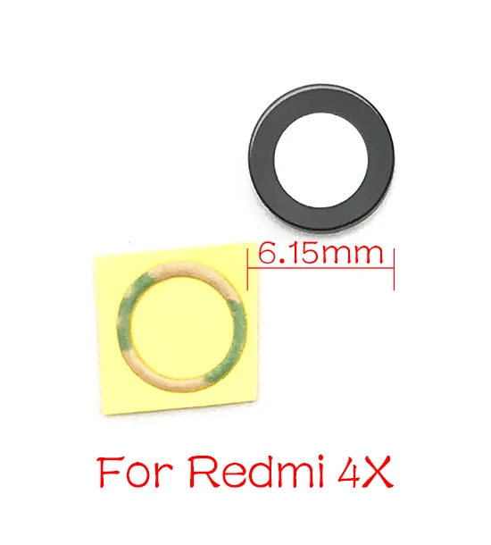 Redmi 4X 2 шт./лот, для Xiaomi Redmi Note 5 4 4X 4A 3 3S 2 задняя камера стекло объектив с клеем запасные части - Цвет: Redmi 4X