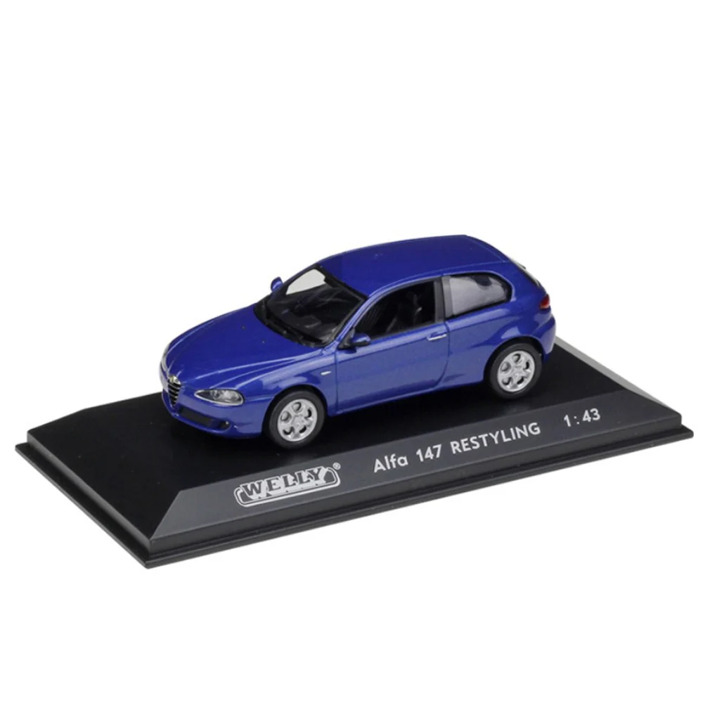 Alfa 147 RESTYLING WELLY Metal Model Car 1:43 Scale Model Volvo/VW/Audi/Benz/Mini Diecast Automobile Toys For Collection Children Friend Gift - Цвет: Alfa 147 RESTYLING