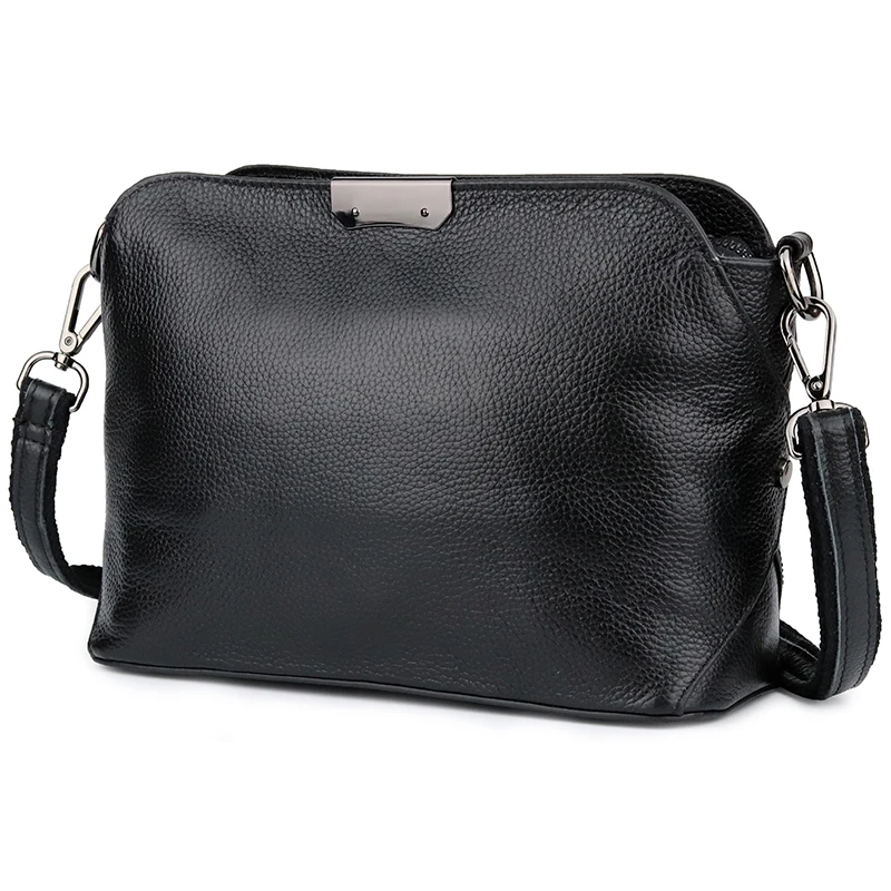 Женская сумка-мессенджер из 100% воловьей кожи простая женская сумка через плечо