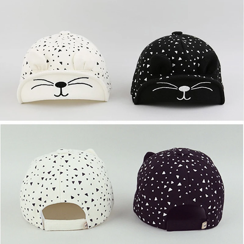 Милые головные уборы с кошачьими ушками Детские регулируемые Летние для