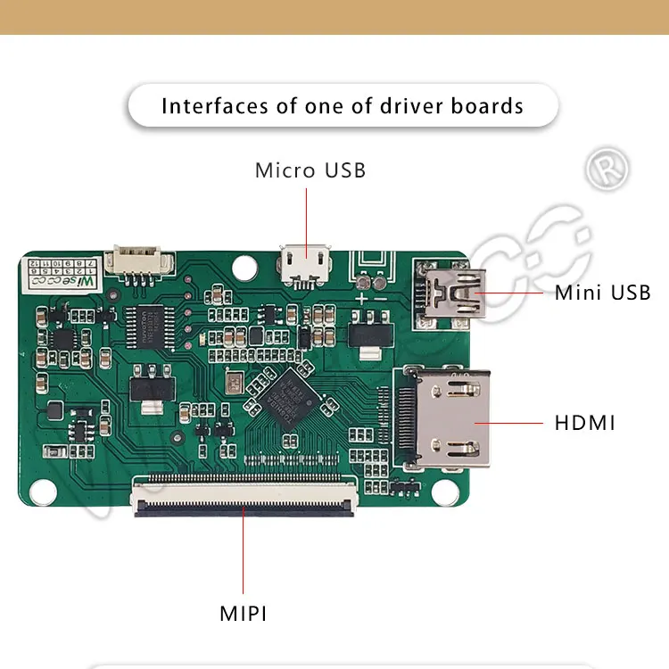 8," 2K разрешение дисплея TFT LCD2560x1600 61 pin HDMI с плата управляющего драйвера для проектора принтера
