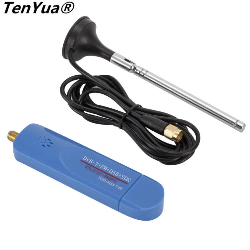 TenYua USB2.0 DAB FM DVB T RTL2832U R820T2 SDR RTL Dongle Придерживайтесь цифровой ТВ тюнер приемник с