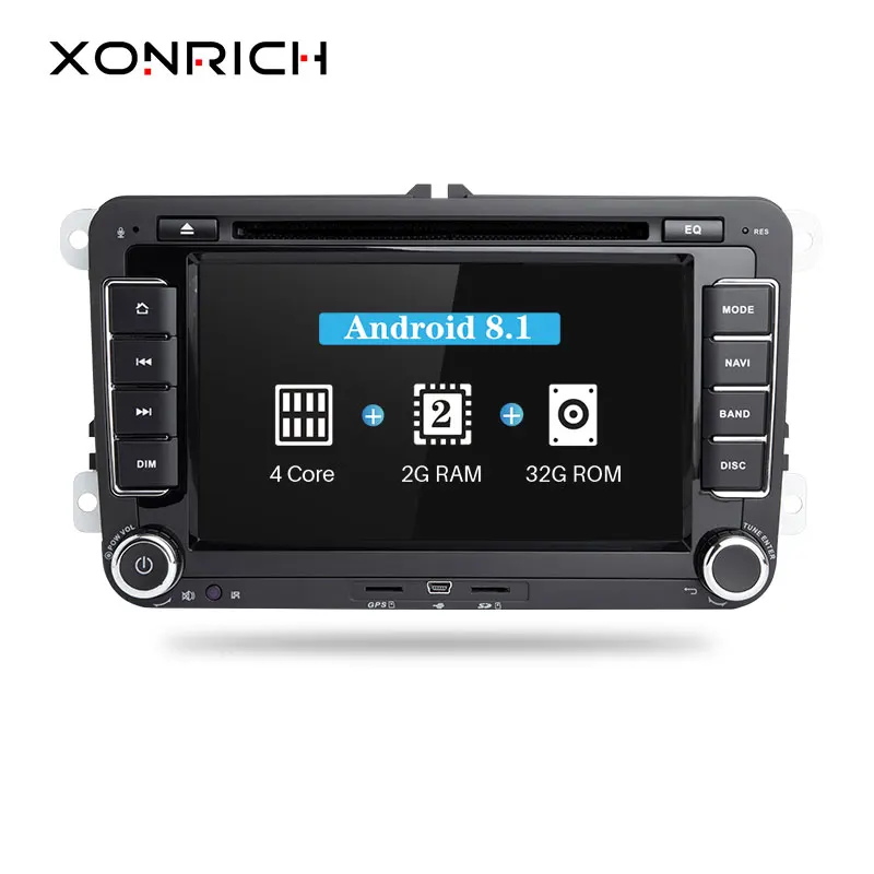 Xonrich Автомобильный мультимедийный плеер 2din автомобильное радио GPS Android 8 1 для