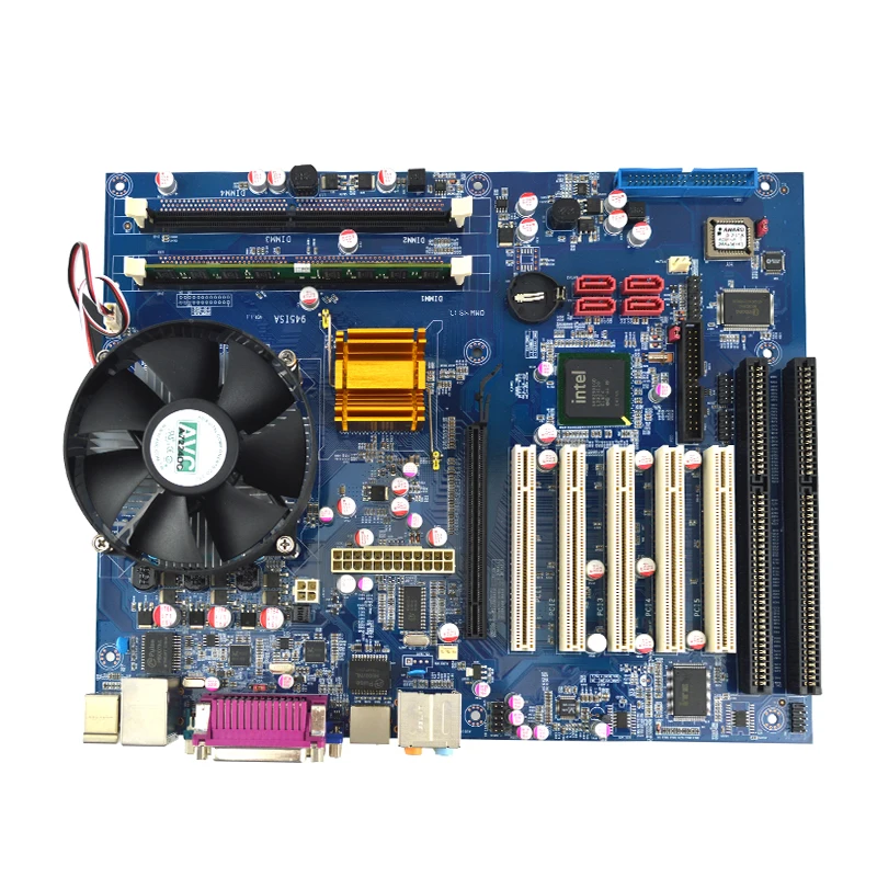 Eip KH-945 с ЦП: Pentium 4 2,8 ГГц+ вентилятор+ щит Intel LGA775 ATX материнская плата(до 4 Гб