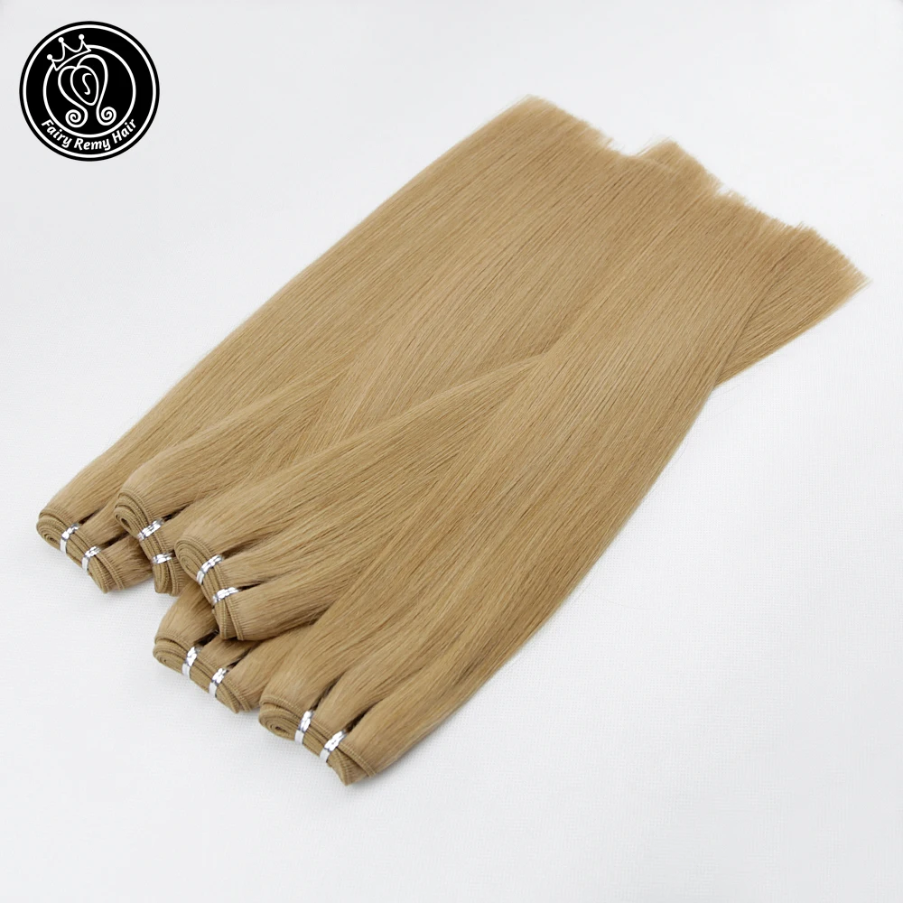 Сказочные волосы remy 22 дюйма настоящие европейские прямые человеческие волосы пучки 100 г/шт. уток темно-коричневый цвет человеческие волосы remy