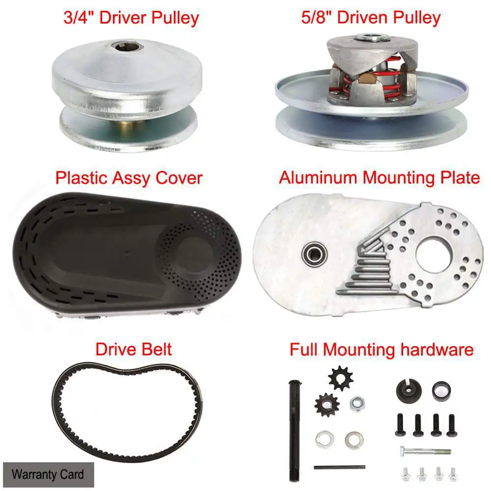 Преобразователь крутящего момента сцепления GO KART 3/4 дюйма 10T 12T 2 Звездочка