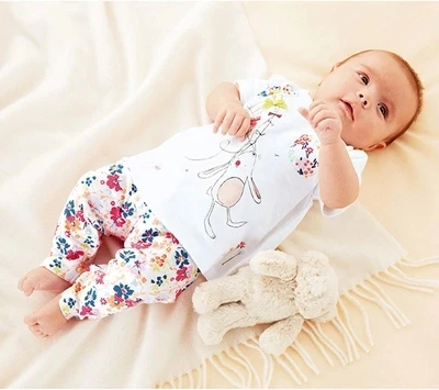 LOVE DD& MM/комплекты для маленьких девочек коллекция года, повседневные футболки с короткими рукавами и цветочным принтом+ штаны, костюмы Infait, одежда для малышей