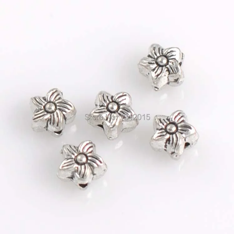 Оптовые Бусины! Горячая Распродажа старинное серебро искусственный цветок