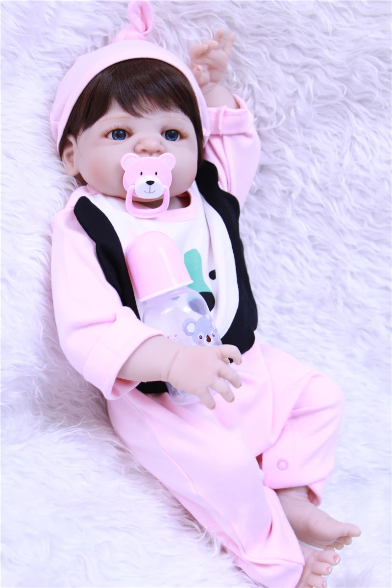 Куклы для новорожденных девочек 23 &quot57 см настоящие силиконовые куклы reborn Baby alive