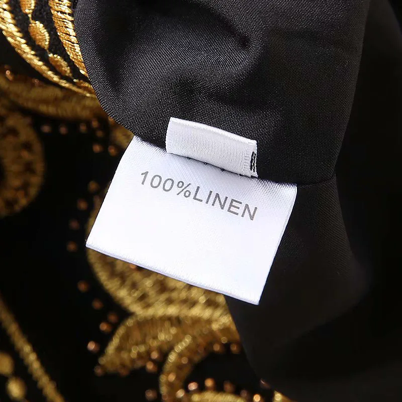 

Europe Fashion 2019 Spring Newest jumpsuit Turn-down Collar Embroidery Hollow Out Printed Shorts Two-Piece Dress Women