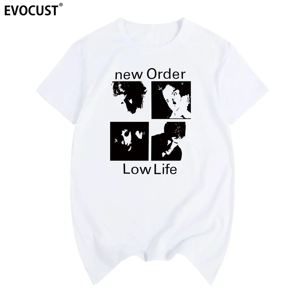Новый заказ футболка с надписью low life Joy Division в стиле панк-рок хлопковая Мужская
