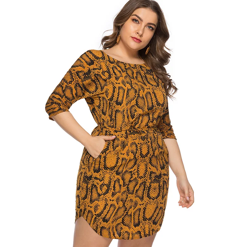 МК 2019 Лето Новое поступление WomensPlus Размеры миди neon платье 4XL 5XL 6XL Модные женские