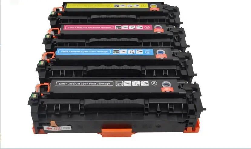 4PC/set new compatible New CF530A CF531A CF532A CF533A toner cartridge 205 for HP Color Laserjet M154A/M154NW/M180 printer KCMY |