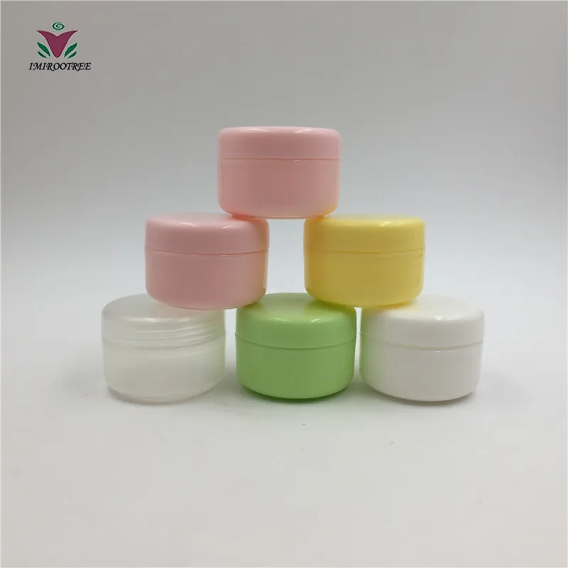 

100pcs 20g PP Small Size Cosmetic Cream Jar with Lids for Mask, beads, glitters