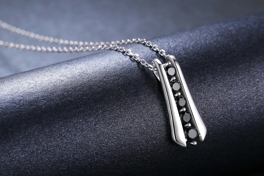 [BLACK AWN] модное 925 пробы Серебряное ожерелье для женщин черный корешок женский Bijoux подарок для девочек ювелирные изделия из стерлингового серебра K010