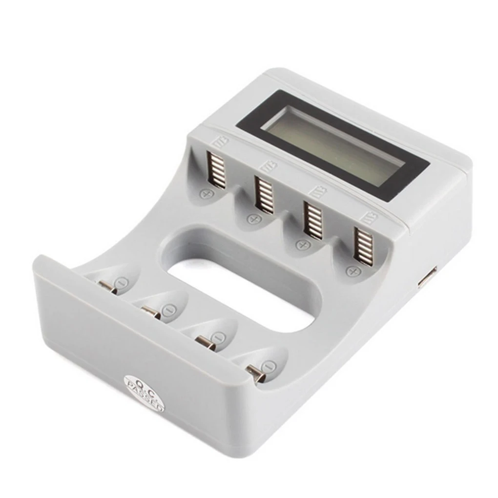 USB 4 слота светодиодный дисплей зарядное устройство AA/AAA Универсальный
