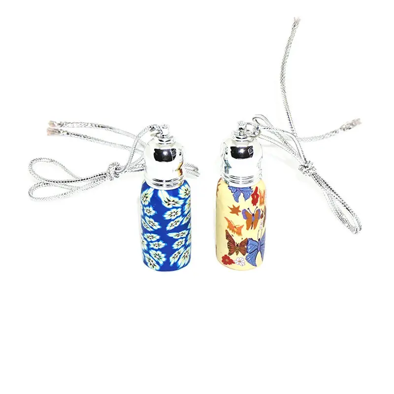 5 мл стеклянный роликовый шар с кисточками Fimo бутылки для эфирных масел