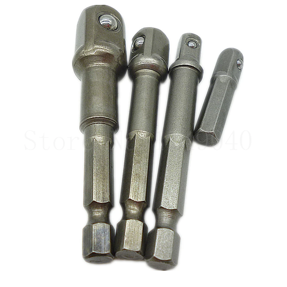 4 шт. адаптер для гнезда дрель гайка удлинитель питания набор быстрое изменение 1/4