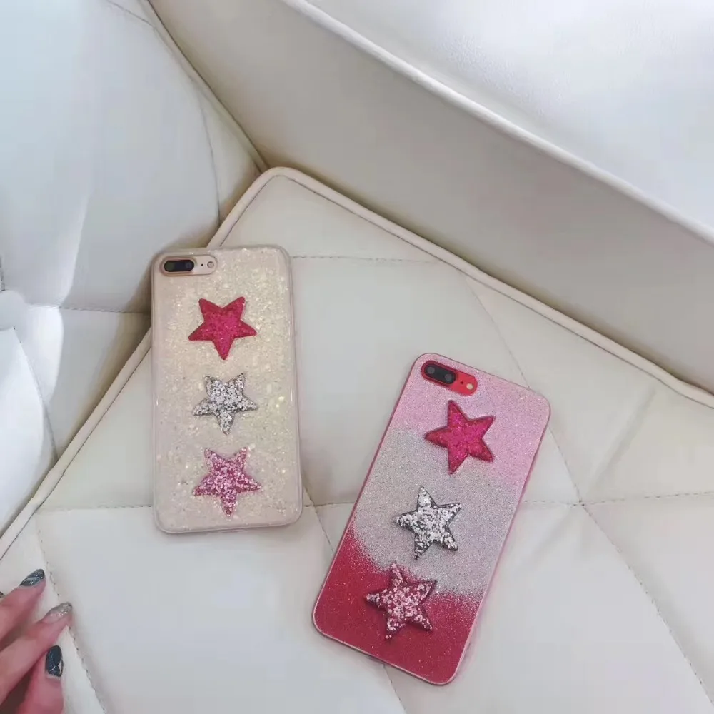 Япония Корея супер мило пятиконечная звезда постепенно меняется Цвет мерцающий