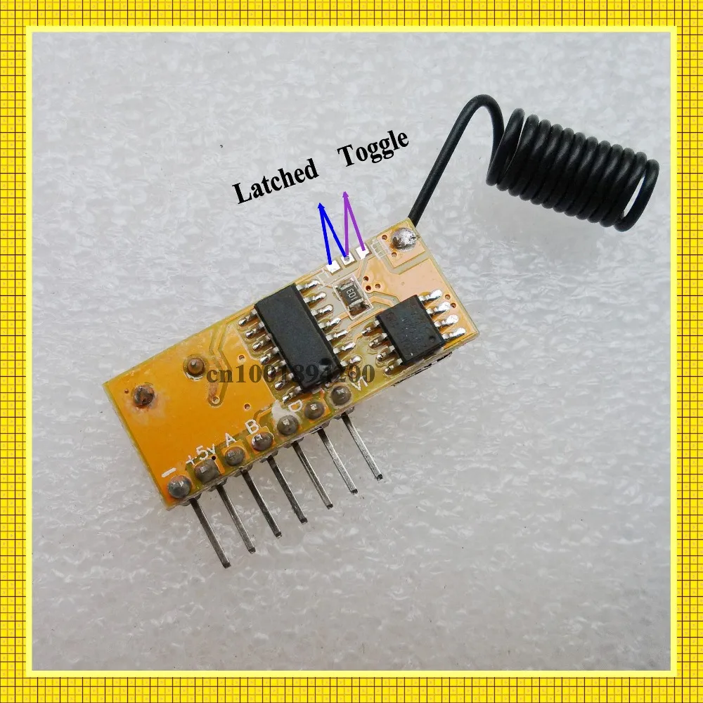 Радиочастотный беспроводной модуль приемника DC5V 4CH мини Супер гетеродинный +