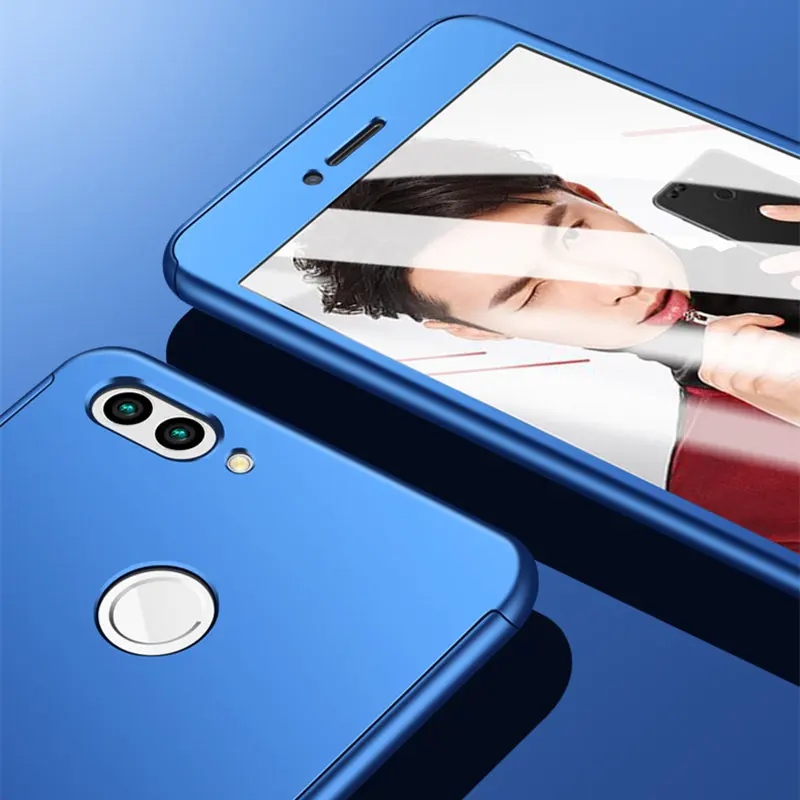 360 Protective Cases For Huawei Enjoy 7S P Smart Full cover Hard pc case for 7 8 Plus Shockproof phone shell Bag |