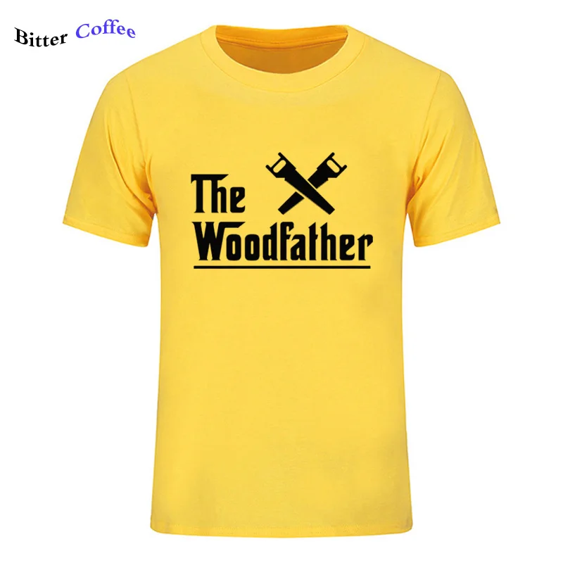 Летний Лидер продаж Модные Woodfather плотник рабочий принт футболка для мужчин с