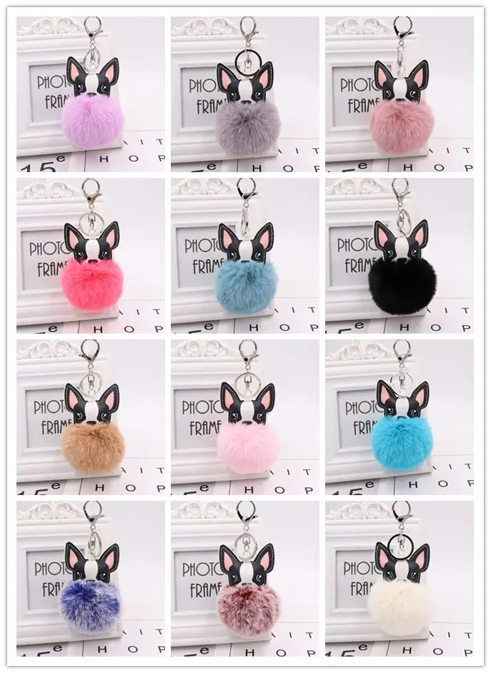 Оптовая продажа 12 шт./партия Kawaii cony hair dog мягкая подвеска плюшевая кукла женский