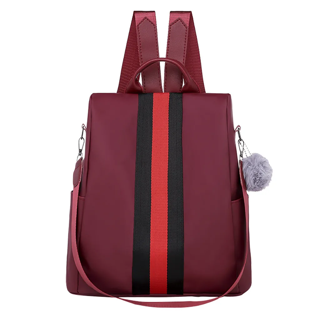 

OCARDIAN Backpacks 2019 hight quality Travel Teenage Fashion women Oxford Waterproof Anti-Theft Large Capacity Stripe Bag June18