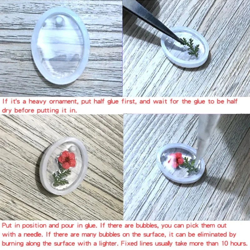 12 шт./компл. формочка для силиконовой подвески инструменты высушенных цветов