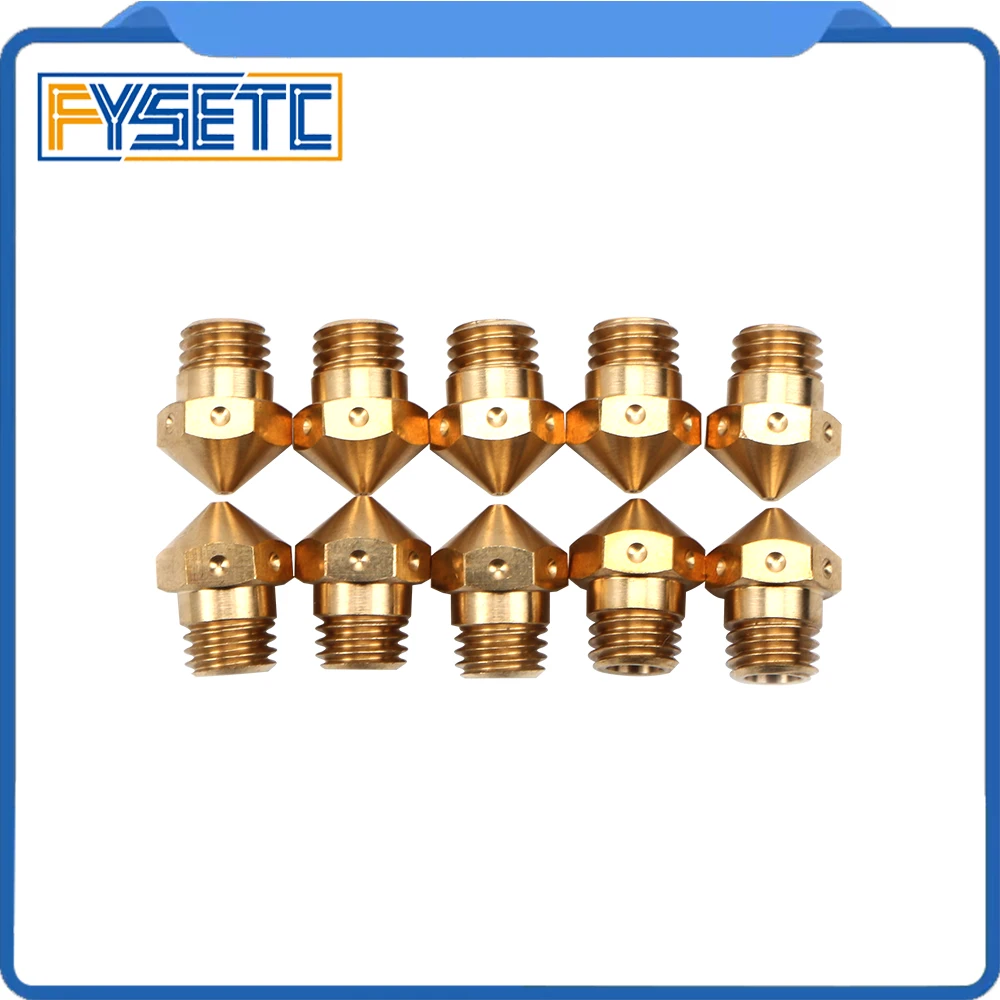 

10 x 3D Printer Parts MK10 Nozzle For Hotend Kit Mk10 Brass Nozzle M7 3D Printer Brass MK10 Nozzle