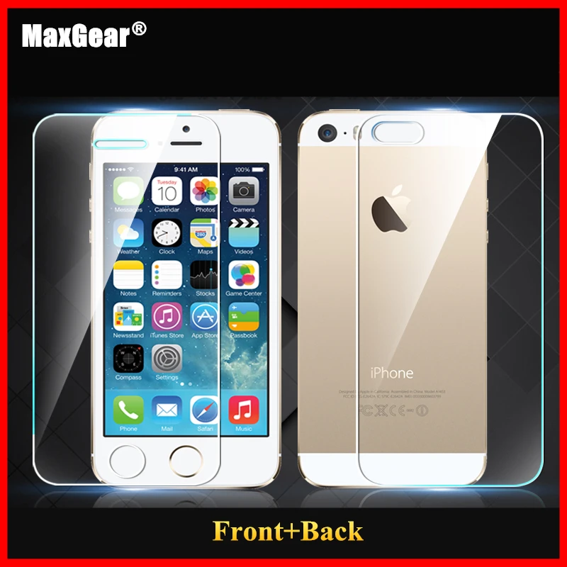 0 3 мм 9H переднее + заднее закаленное стекло для iPhone 5 5S SE защита экрана анти