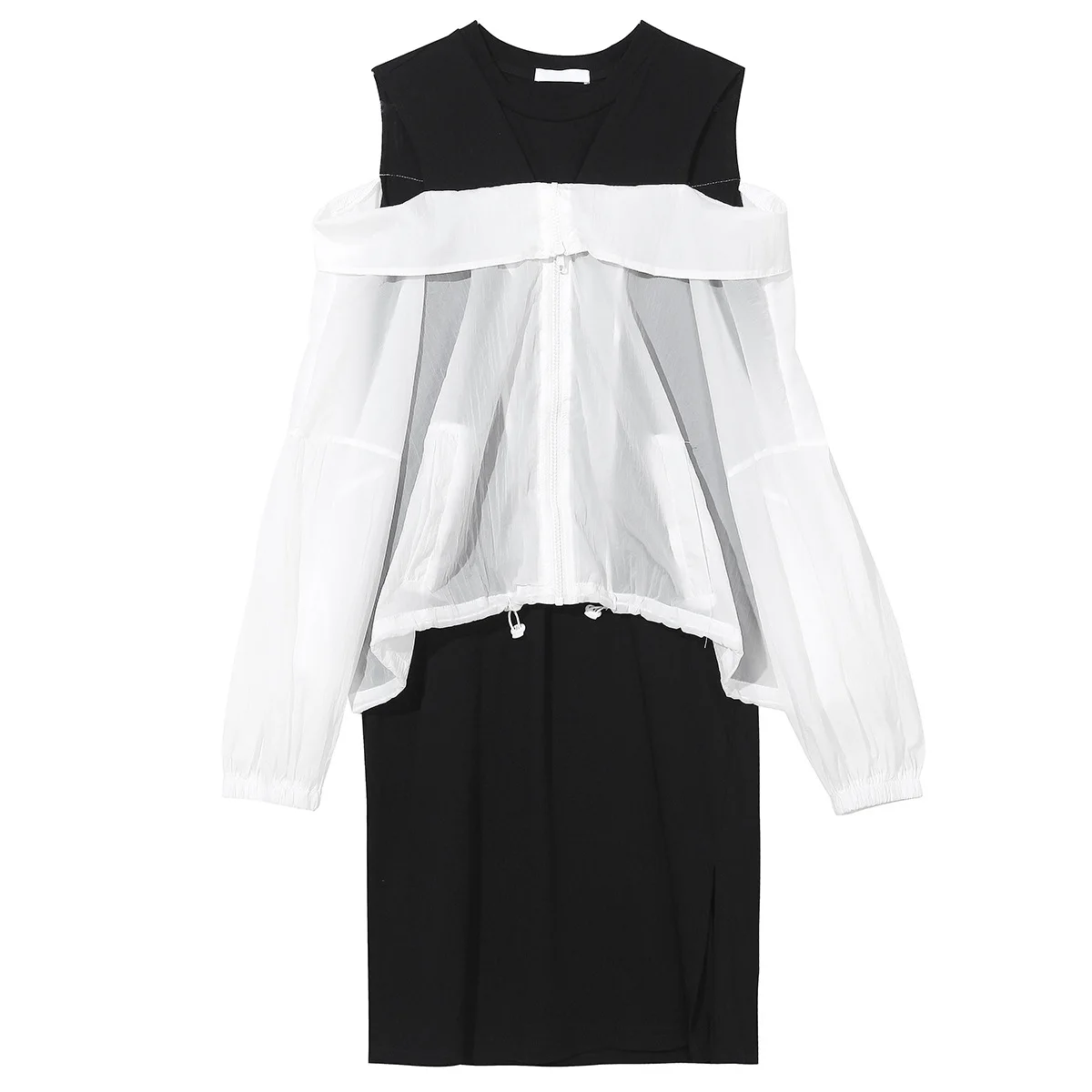 

Europe fashion street style 2020 summer new designer dresses women sexy off shoulder side slit long sleeve casual tshirt dress