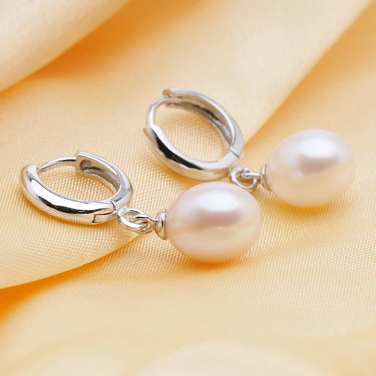 Женские серьги кольца в форме риса 8 9 мм|hoop earrings|earrings brandearrings for |