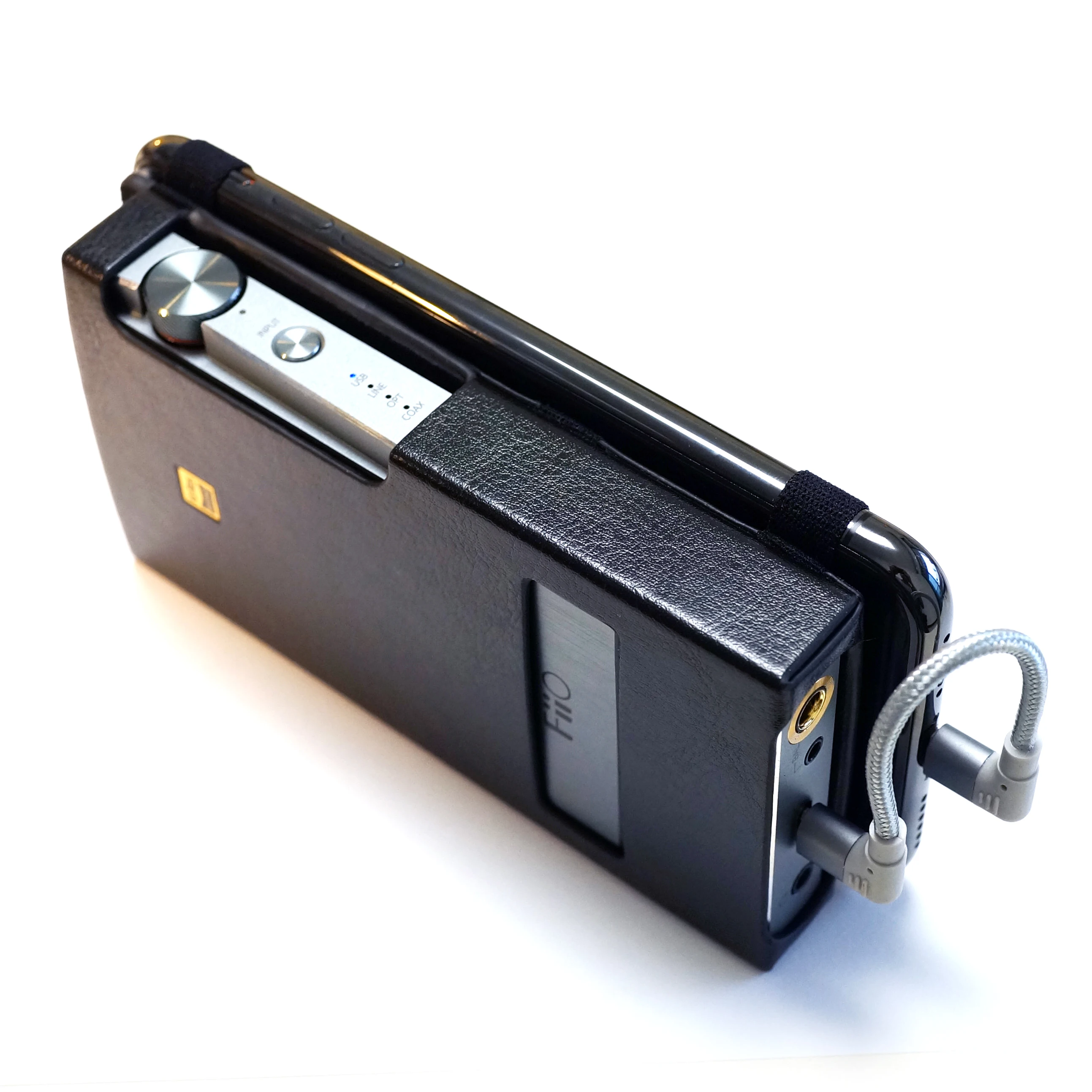 DD C-Q5 кожаный чехол для FiiO Q5 или Q5S USB DAC AMP, AMP Комплект чехол