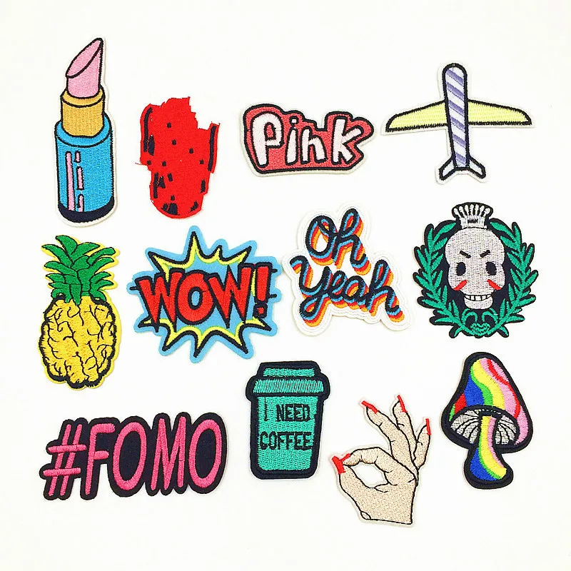 1 предмет мультфильм Нашивки для Костюмы Утюг детей Наклейки на одежда Kawaii